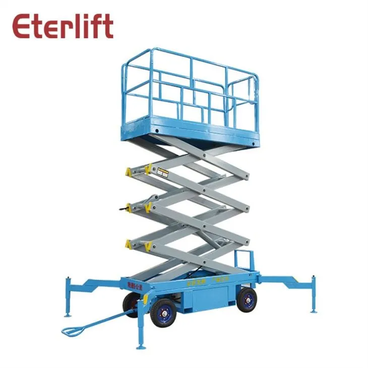 פלטפורמת הרמת מספריים הידראולית חצי חשמלית