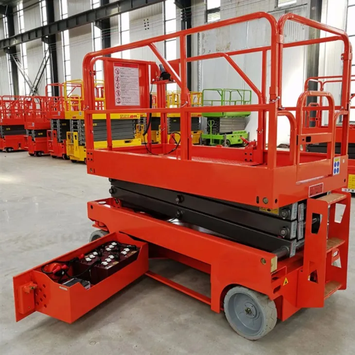 מעליות מספריים חשמליות בעלות הנעה עצמית 6 מטר