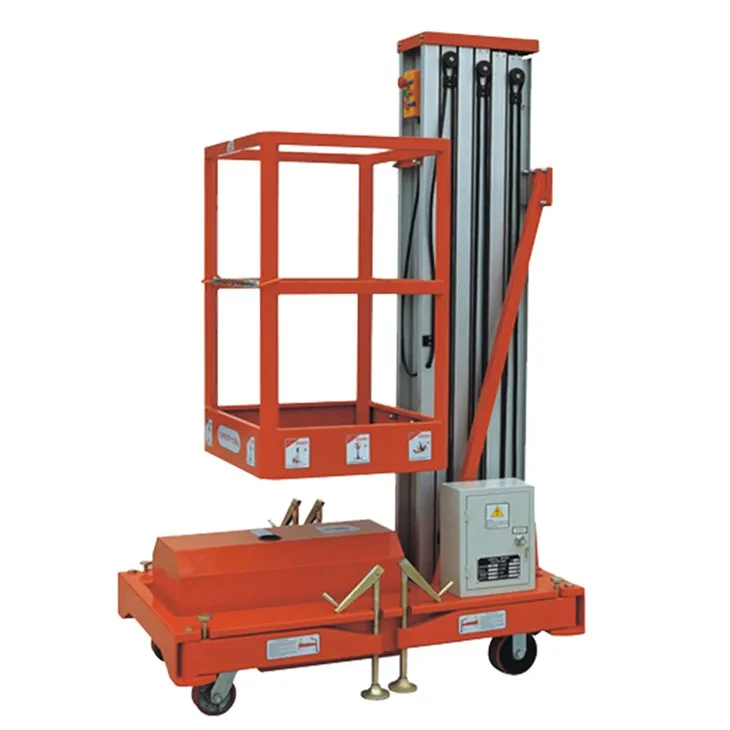 מעליות תורן אנכיות מאלומיניום לעבודות אוויריות