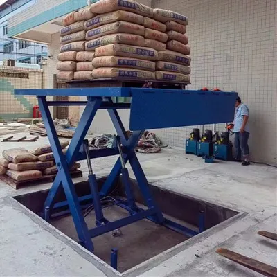 פלטפורמת הרמת Dock של מספריים