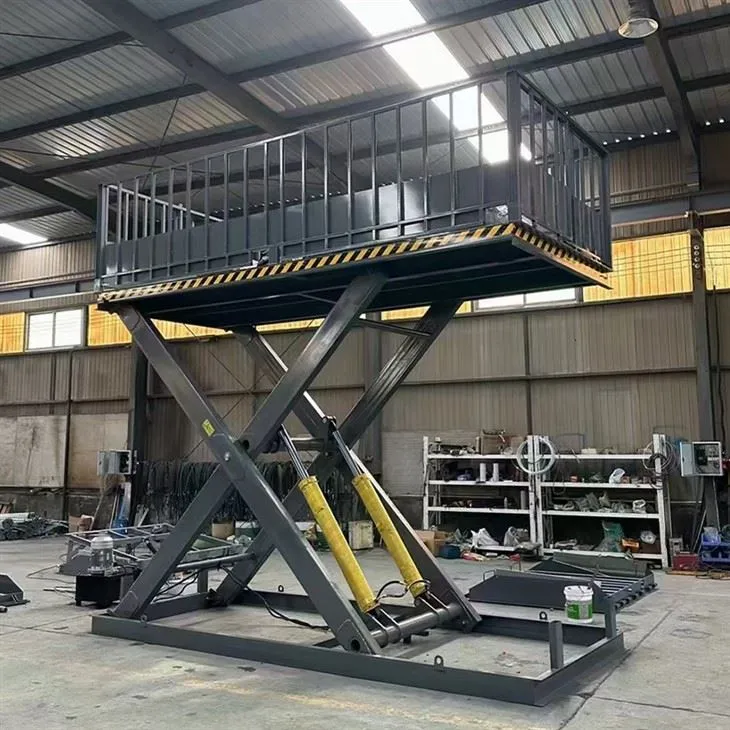 מעלית מספריים למטען אנכית